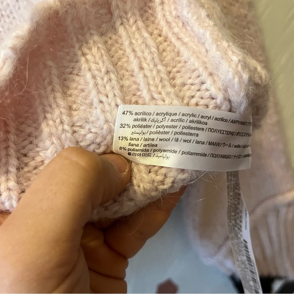 NWT Zara Colorblock Turtleneck Knit Sweater size M - Picture 10 of 11